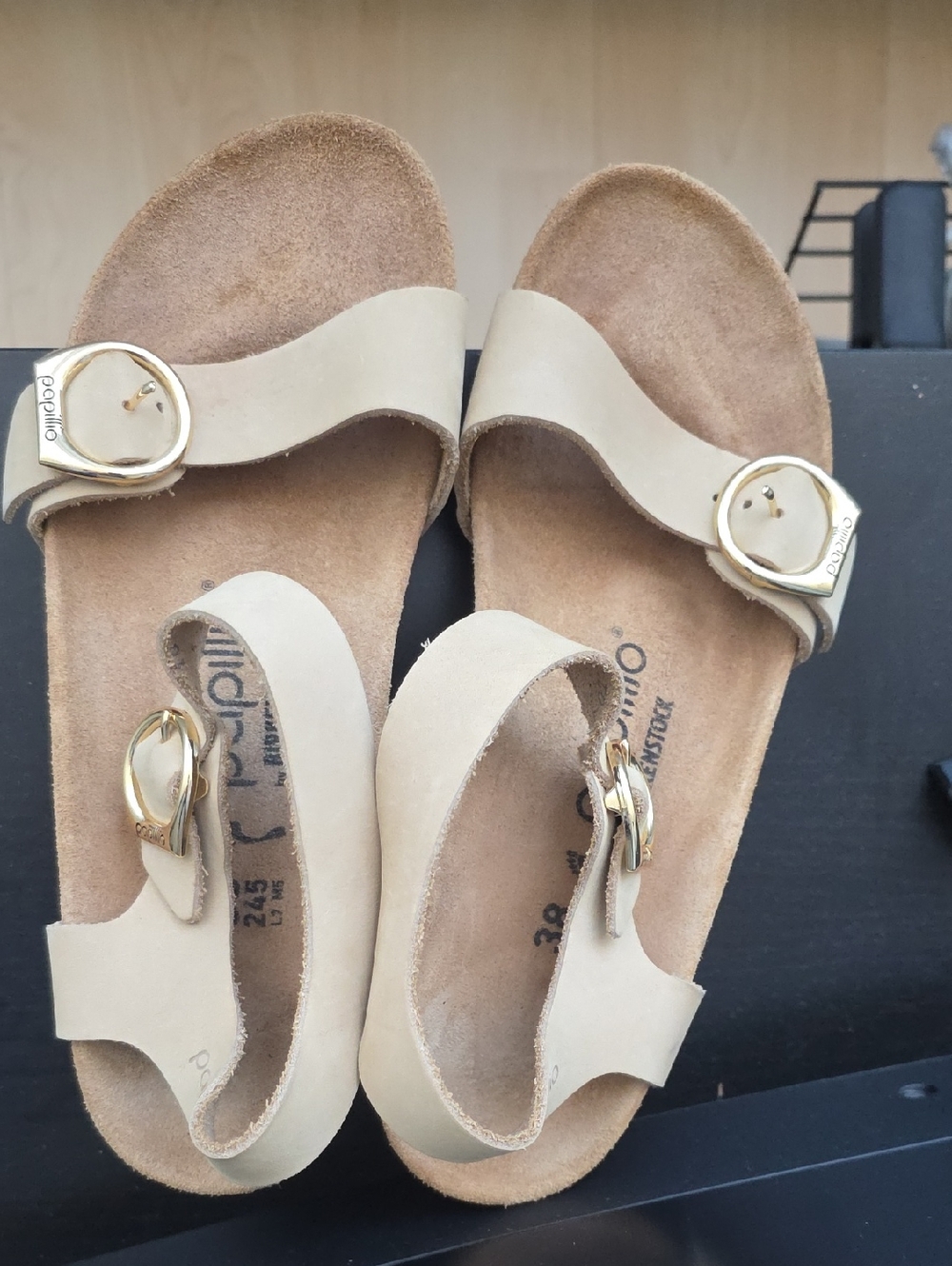 Birkenstock Tan Wedge Sandals - Picture 6 of 6